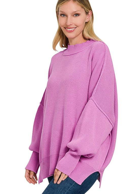 Mindful Oversized Sweater Pink