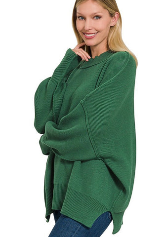 Mindful Oversized Sweater Green