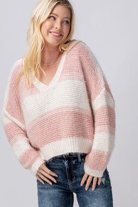 Fuzzy Knit Cropped Sweater