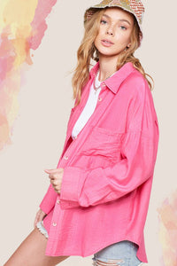 Lilly Button Down - Pink